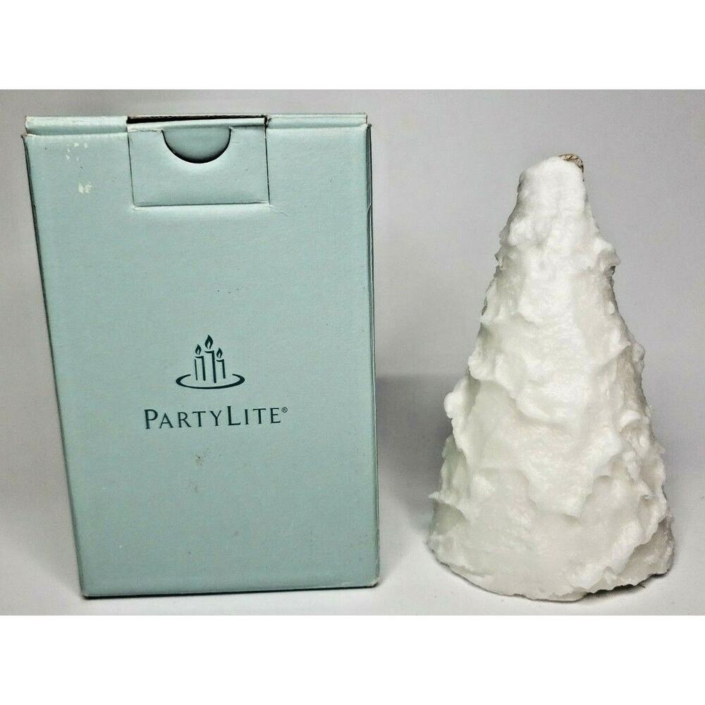 PartyLite 3" x 5" Candy Cane Pillar Candle New Box P5F/CP5102